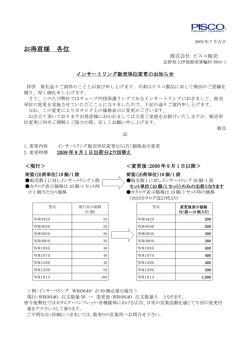お得意様 各位