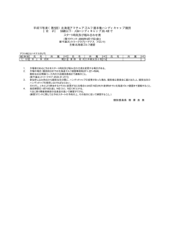 【女 子】 59歳以下・JGAハンディキャップ30.4まで スタート時刻及び