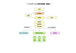 評価機構組織図【53KB】 - 一般社団法人リハビリテーション教育評価