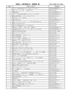 平成13年度 - 入間市振興公社