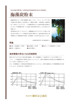 海藻炭粉末