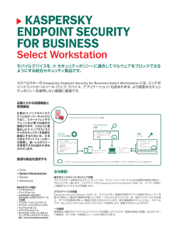 KASPERSKY ENDPOINT SECURITY FOR BUSINESS