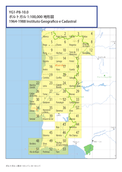 YG1-P8-10.0 ポルトガル 1:100,000 地形図 1964