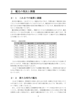 2 観光の現況と課題