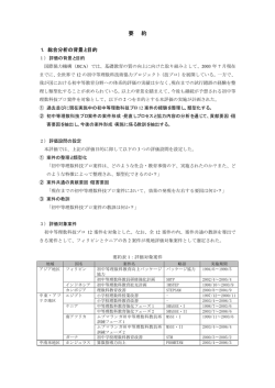 要 約 - JICAナレッジサイト