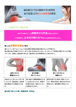 鍼の主な適応症