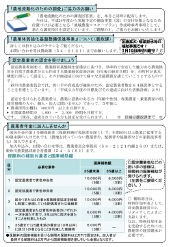 農業者年金に加入しませんか 保険料の補助対象者と国庫補助