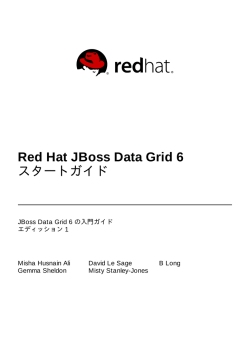 Red Hat JBoss Data Grid 6 スタートガイド