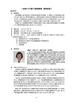 産後ケアに関する意識調査 調査結果