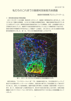 私たちのこれまでの飯舘村放射能汚染調査