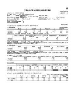 平成25年3月期 決算短信〔日本基準〕（連結）