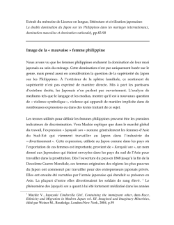 Extrait m&eacute;moire Licence