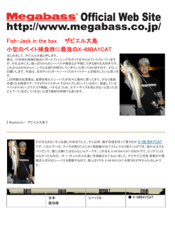 Fish-Jack in the box ザビエル大島 小型のベイト捕食時に最強のX