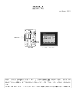 MBK－68 MEWNET―FP プロトコル対応