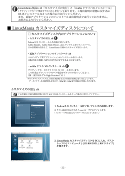 LinuxMania カスタマイズディスクについて