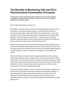 The Benefits of Monitoring CO2 and O2 in Pharmaceutical