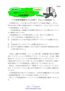 FM放送電波の形 その4 多重放送