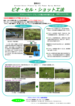 日本芝「みやこ」の吹付けが可能になりました