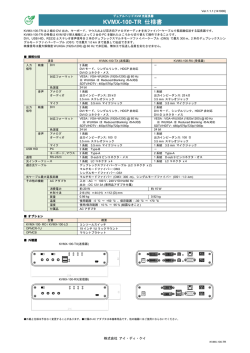 KVMX-100-TR 仕様書