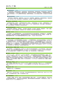 加入グループ一覧 - 九州大学校友会