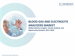 Blood Gas and Electrolyte Analyzers Market - Industry Analysis, Size, Share, Growth, Trends and Forecast to 2025