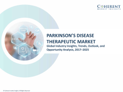 Parkinson’s Disease Therapeutic Market - Industry Analysis, Size, Share, Growth, Trends and Forecast to 2025