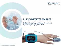 Pulse Oximeter Market - Industry Analysis, Size, Share, Growth, Trends and Forecast to 2025