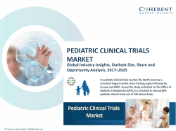 Pediatric Clinical Trials Market - Industry Analysis, Size, Share, Growth, Trends and Forecast to 2025