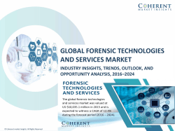 Global Forensic Technologies and Services Market Well Beyond US$ 28.5 Billion by 2024: CMI