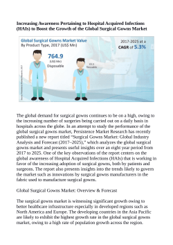 Surgical Gowns Market Expected to Value US$ 1,703.9 Million By 2025