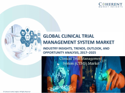 Clinical Trial Management Systems Market to Surpass US$ 1.7 Billion Threshold by 2025: CMI