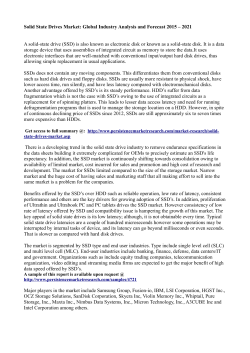 Solid State Drives Market