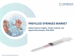 Prefilled Syringes Market by Application, Material Type, and Design - Opportunity Analysis, 2024