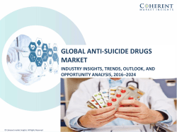 Anti-Suicide Drugs Market, By Chemistry Type, and Geography - Insights, Opportunity Analysis, and Industry Forecast till 2024