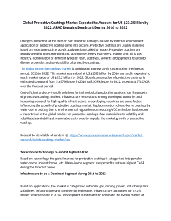Global Protective Coatings Market - Press Release