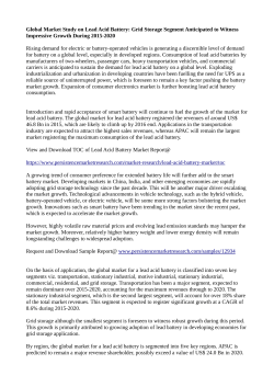 Lead Acid Battery market