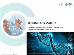 Biosimilars Market - Industry Analysis, Size, Share, Growth, Trends and Forecast to 2025