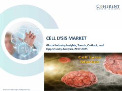 Cell Lysis Market - Industry Analysis, Size, Share, Growth, Trends and Forecast to 2025