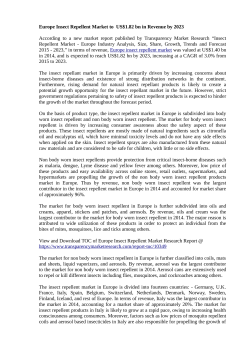 Europe Insect Repellent Market