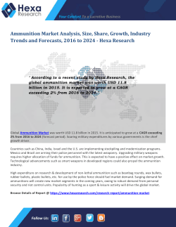 Ammunition Market Report 2024
