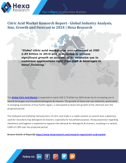 Citric Acid Market Demand, Price and Trends 2024