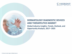 Dermatology Diagnostic Devices and Therapeutics Market, By Product Type, Application - Industry Insights, Outlook, Opportunity Analysis, 2025