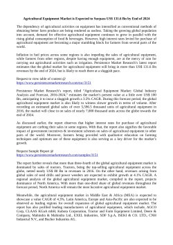 Agricultural Equipment Market
