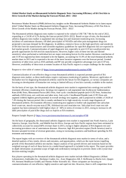 Rheumatoid Arthritis Market
