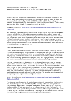 Auto-Injectors Market