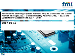 Automotive Steering System Market