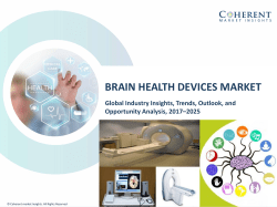 Brain Health Devices Market, By Product Type, Application - Global Trends, and Forecast 2017 - 2025