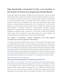 Virtual and Augmented Reality Market