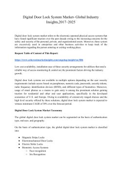 Digital Door Lock System 