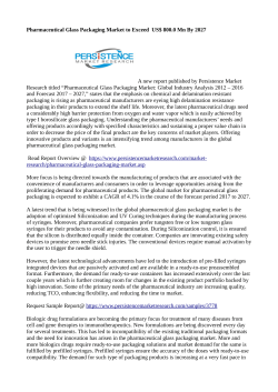 Pharmaceutical Glass Packaging Market